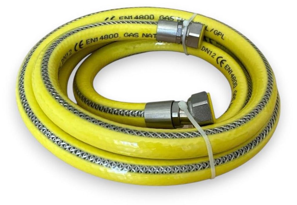 Tubo gas flessibile acciaio inox con guaina attacco ff 1/2 Immagine del prodotto 