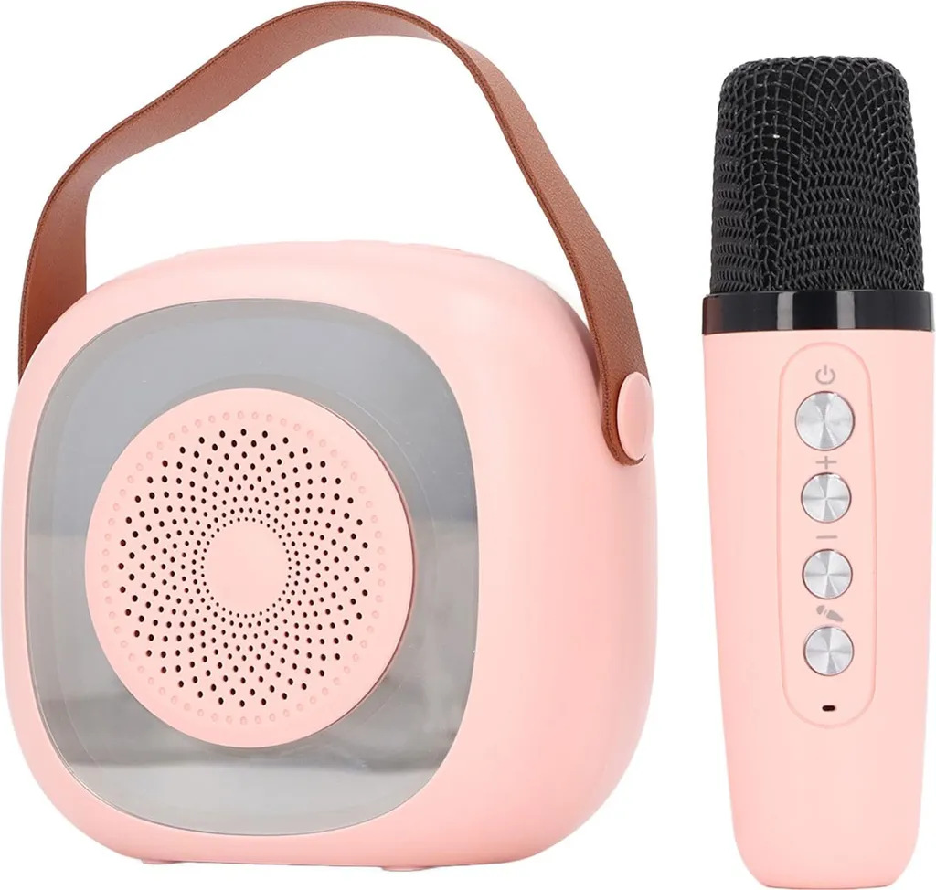 Mini karaoke, batteria a lunga durata, per bambini e adulti, altoparlante Bluetooth portatile senza fili con microfono per feste in famiglia e a casa