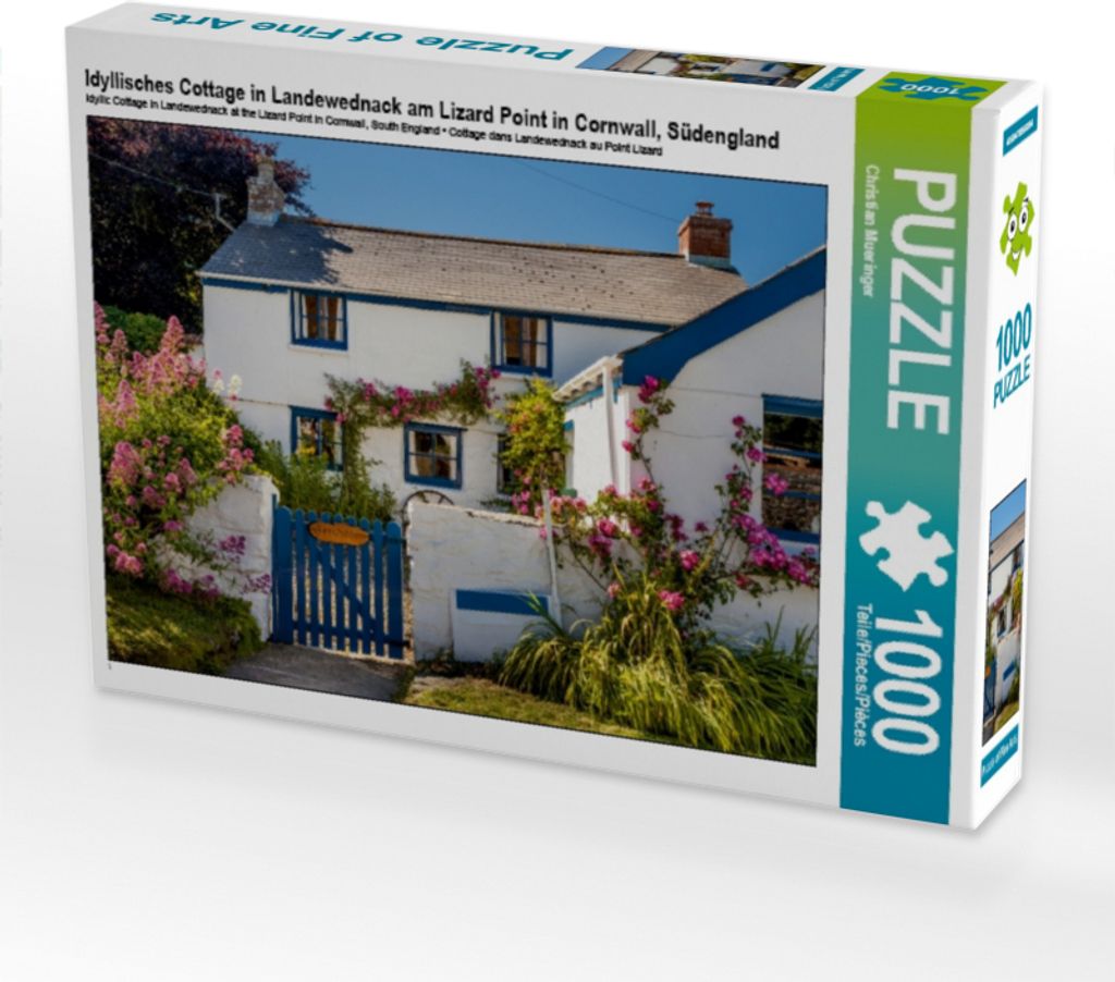 CALVENDO Puzzle Idyllisches Cottage in Landewednack am Lizard Point | 1000 Teile Lege-Größe 64x48cm Foto-Puzzle für glückliche Stunden