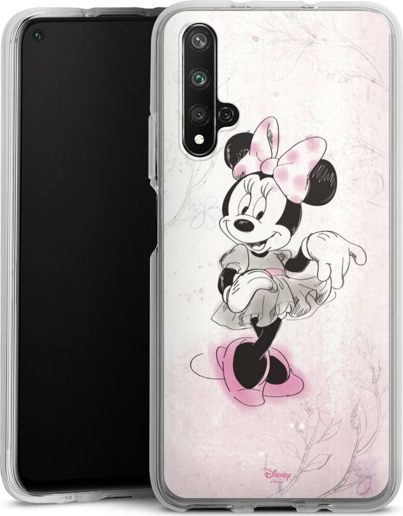 DeinDesign Handyhülle für Huawei Nova 5T Silikon Hülle Case Smartphone Schutzhülle Disney Minnie Mouse Vintage