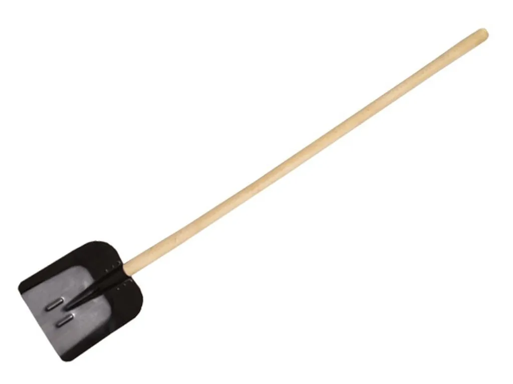 Pala Grande Levior 35x35 cm in Ferro con Manico per Carbone e Legna