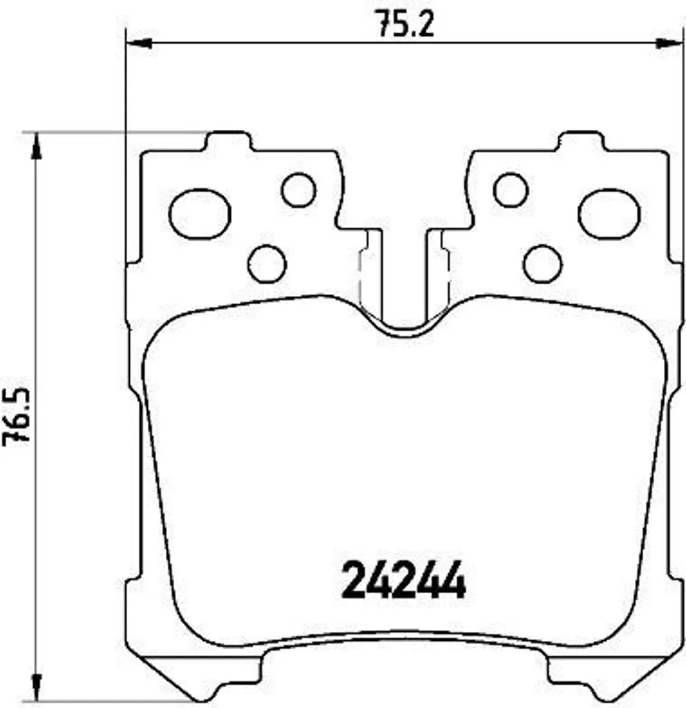 Plaquettes de frein Brembo P 83 076 pour Lexus LS F4 F5 OE 044660W010