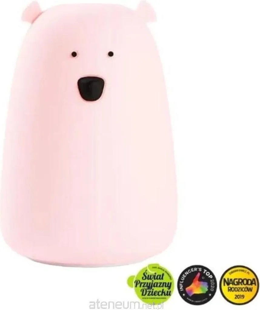 Lampada Orsetto Rabbit & Friends Rosa USB-C | Luce Notturna Silicone