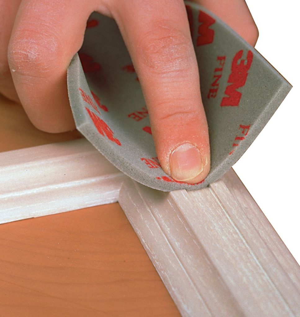 3M Schleifschwamm Soft Pad Körnung fein Breite 115 x Länge 140 x Höhe 5mm auswaschbar - 3809