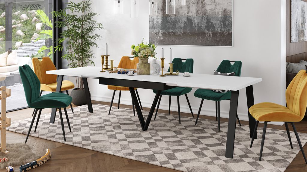 Design Esstisch ZAV-2 ausziehbar XXL 180 - 330 cm Esszimmertisch Tisch