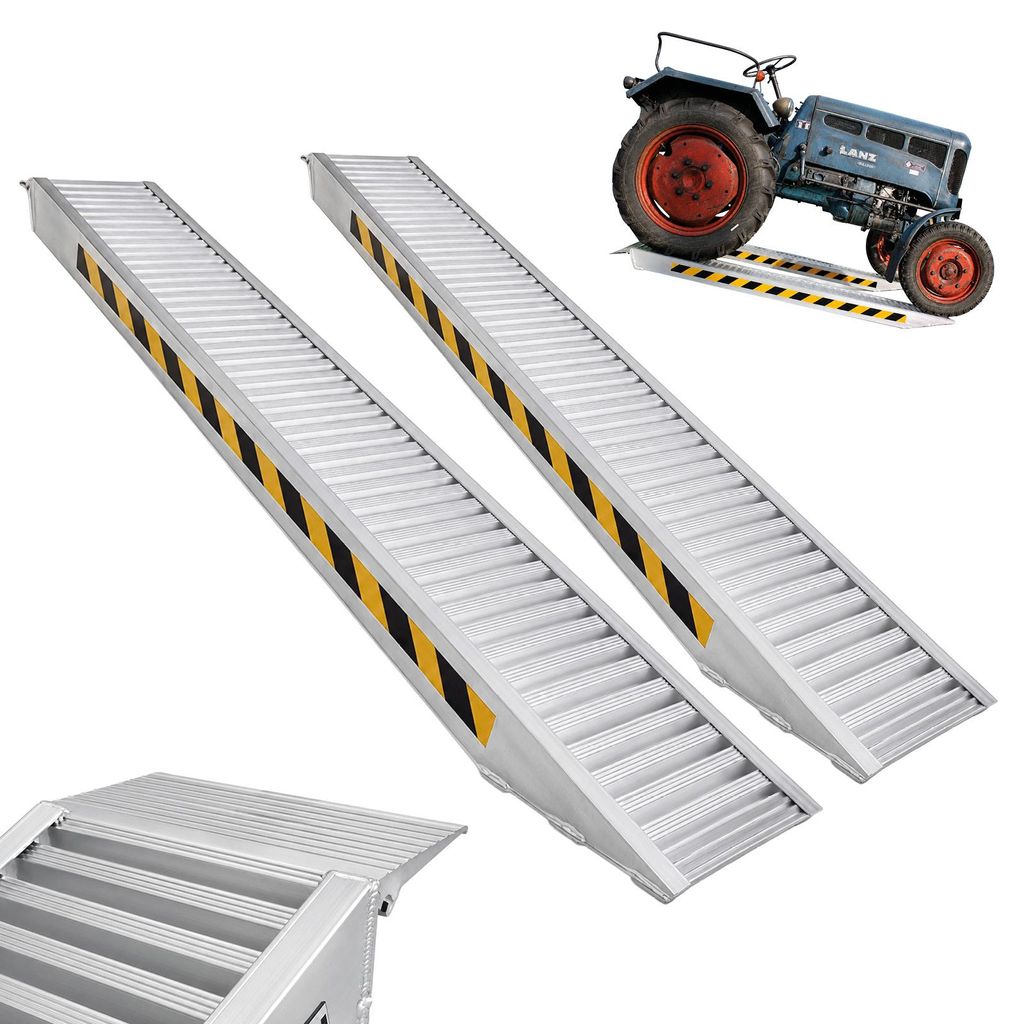TRUTZHOLM 2x Schwerlastrampe 3300 kg Länge 255 cm Alu Produktbild 