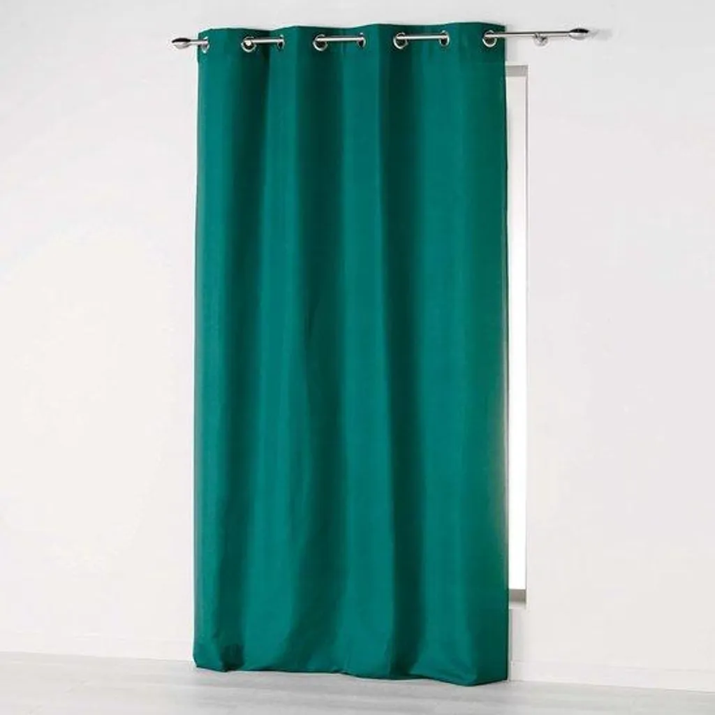 Rideau microfibre avec yeux émeraude - 140 x 260 cm - Occultant chic