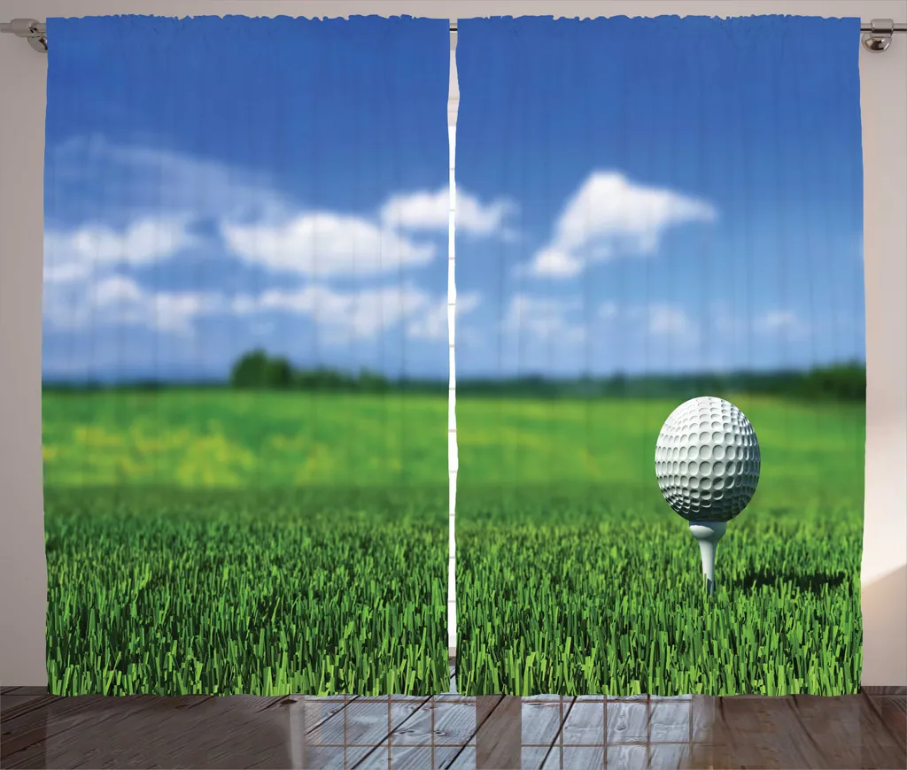 ABAKUHAUS Rideau rustique Golf avec ruban universel 280x225 cm - Violet