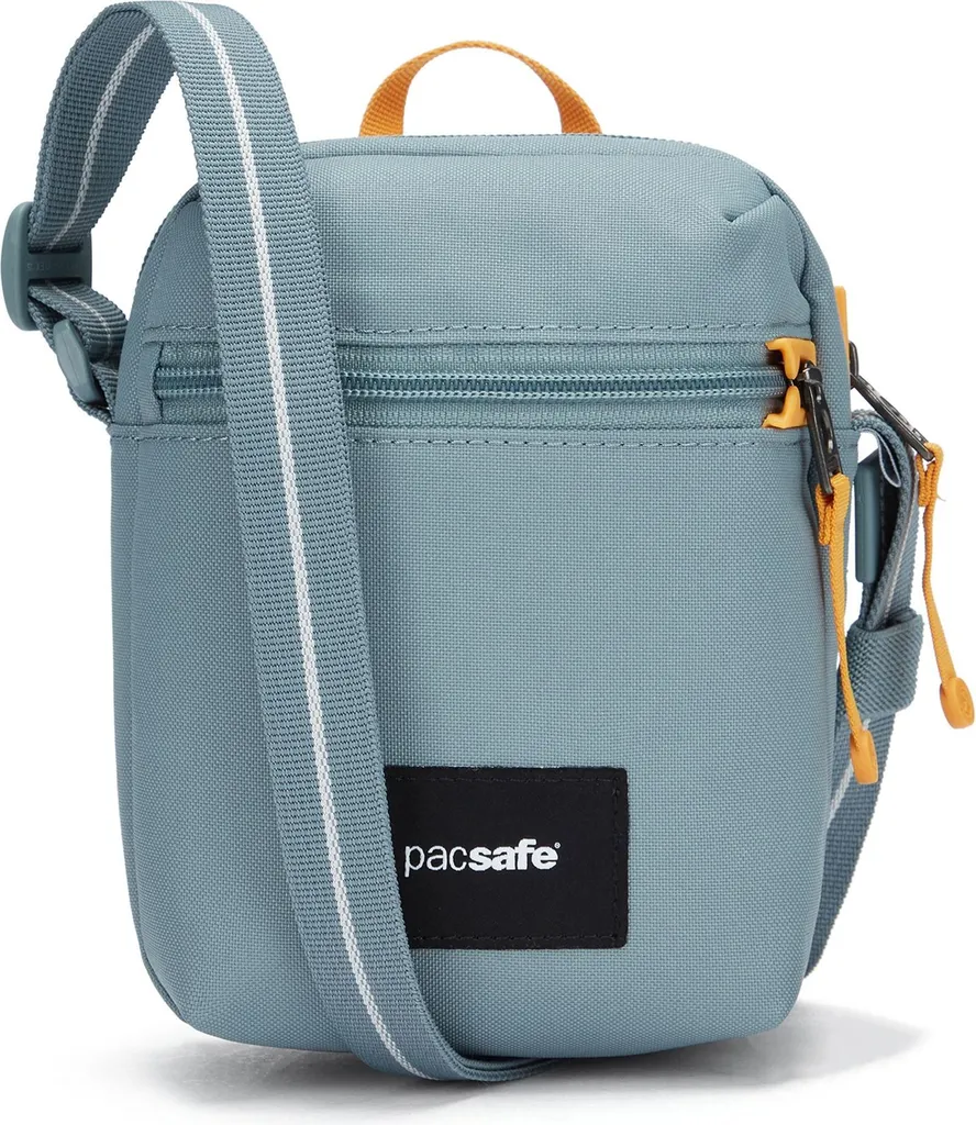 Pacsafe Go Micro Crossbody Borsa Tracolla Antifurto - Fresh Mint / Grigio