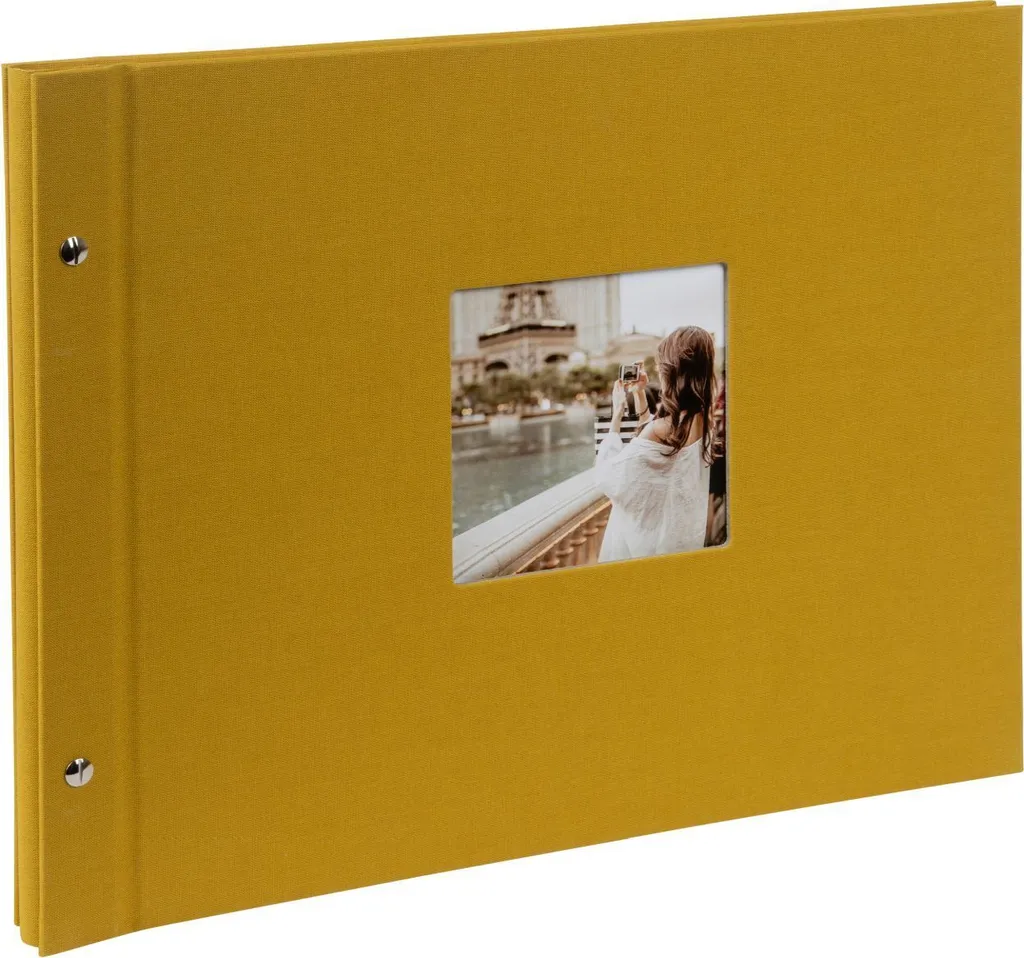 Album photo Goldbuch Bella Vista moutarde 39x31 cm 40 pages blanches