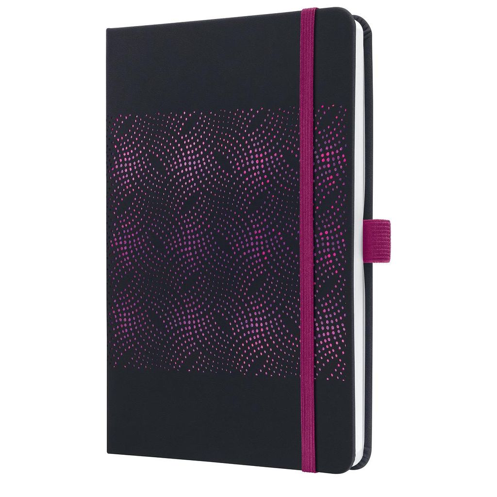 Wochenkalender Jolie 2024 ca. A5 1 Woche/2 Seiten Hardcover sparkling black