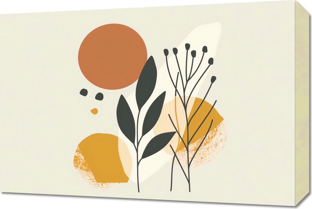 Bild 60x40cm Botanische Presse