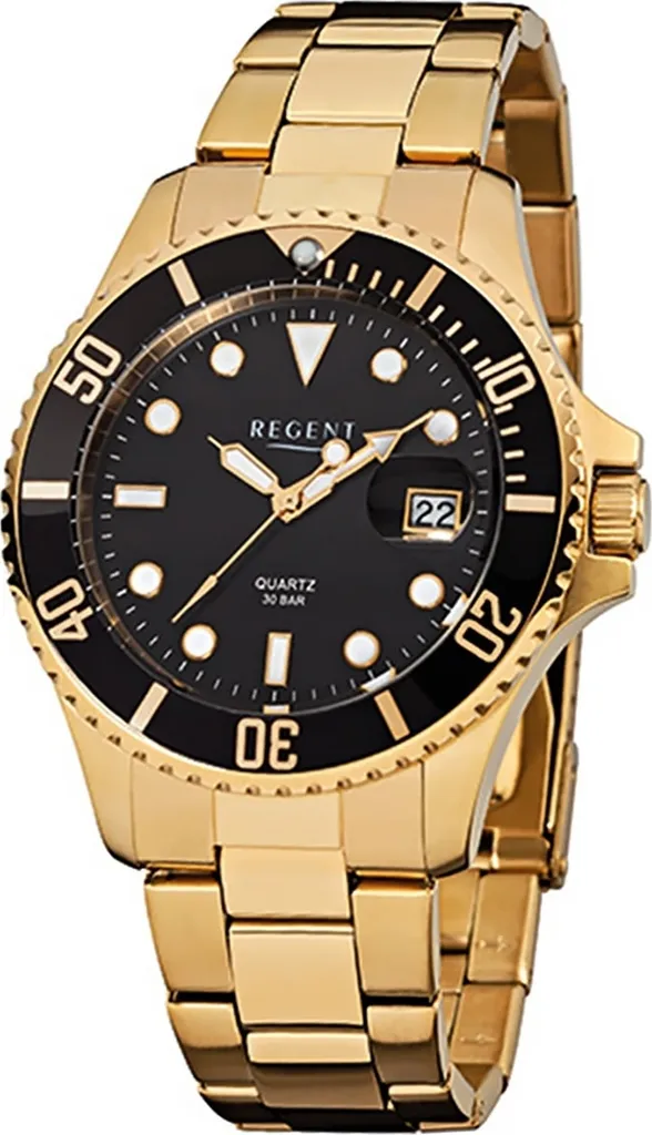 Regalo Uomo Orologio Regent F-370 Oro - Confezione Inclusa