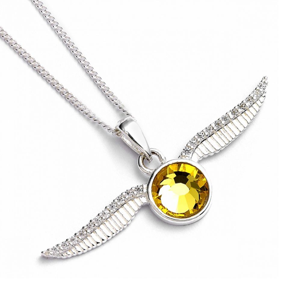 Collier Golden Schnatz en argent sterling avec cristaux - Image du produit 