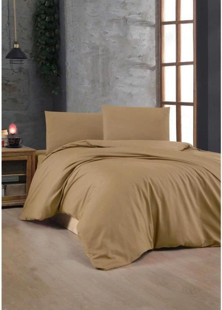 L'Essentiel Linge de Maison, Light Brown, Ranforce King-Size-Bettbezug-Set (FR), Hellbraun, 100 % BAUMWOLLE RANFORCE, 240 x 220 cm