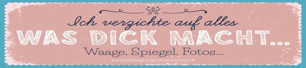 vianmo Holzschild 10x46 cm verzichte auf Waage Spiegel Fotos