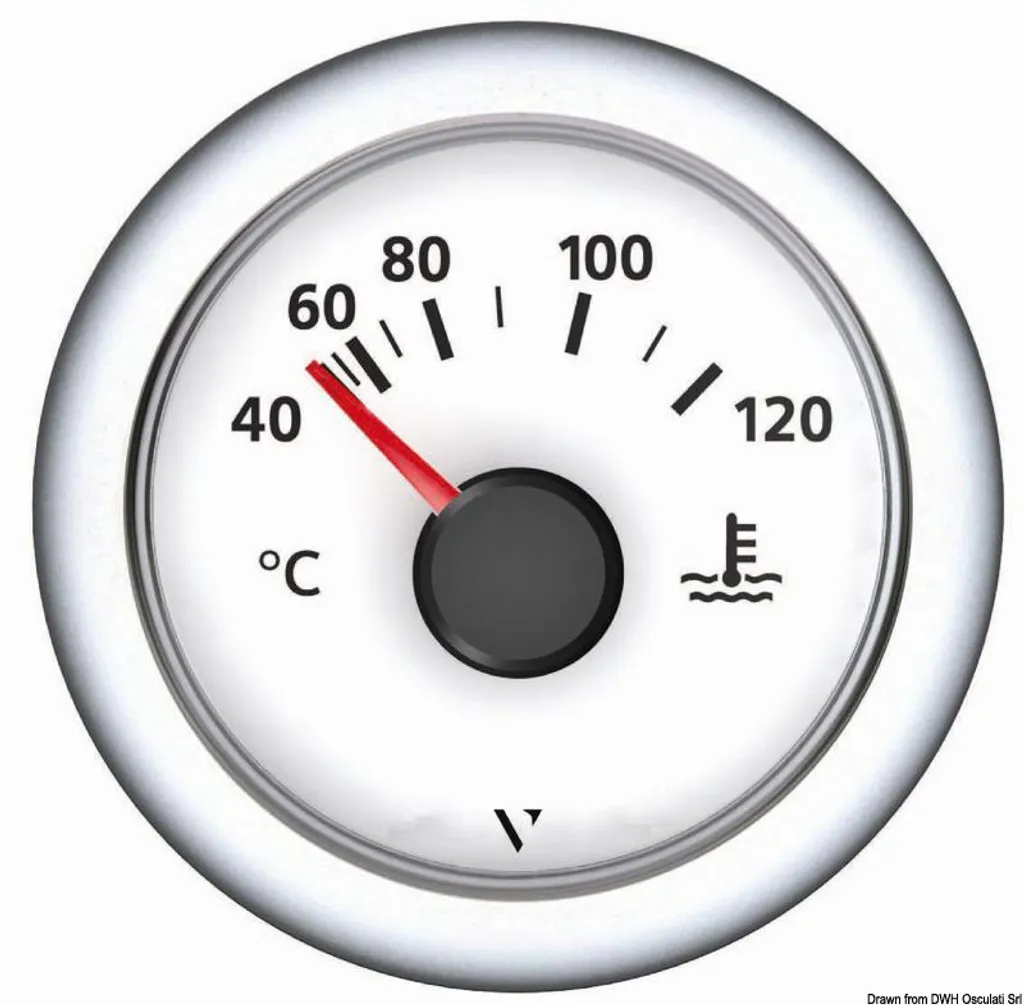 Thermomètre à eau blanc incassable - Haute visibilité et précision