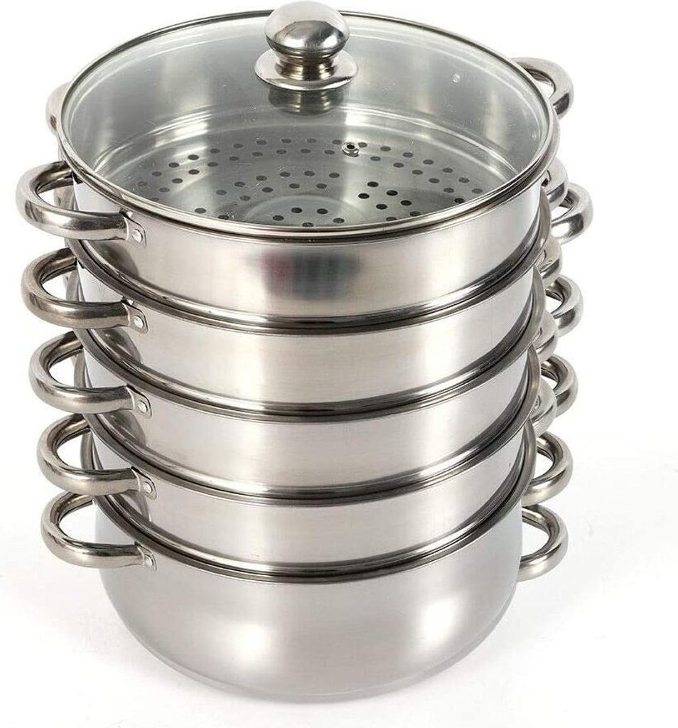 Garnek parowy, 5-warstwowy, średnica 26 cm. Garnek do Zdjęcie produktu 