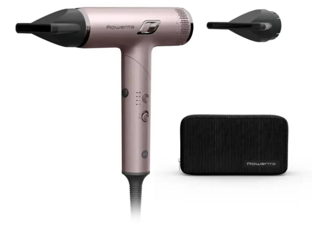 Sèche-cheveux Rowenta HY8530E0 contre les Frisottis Moteur AC Rose