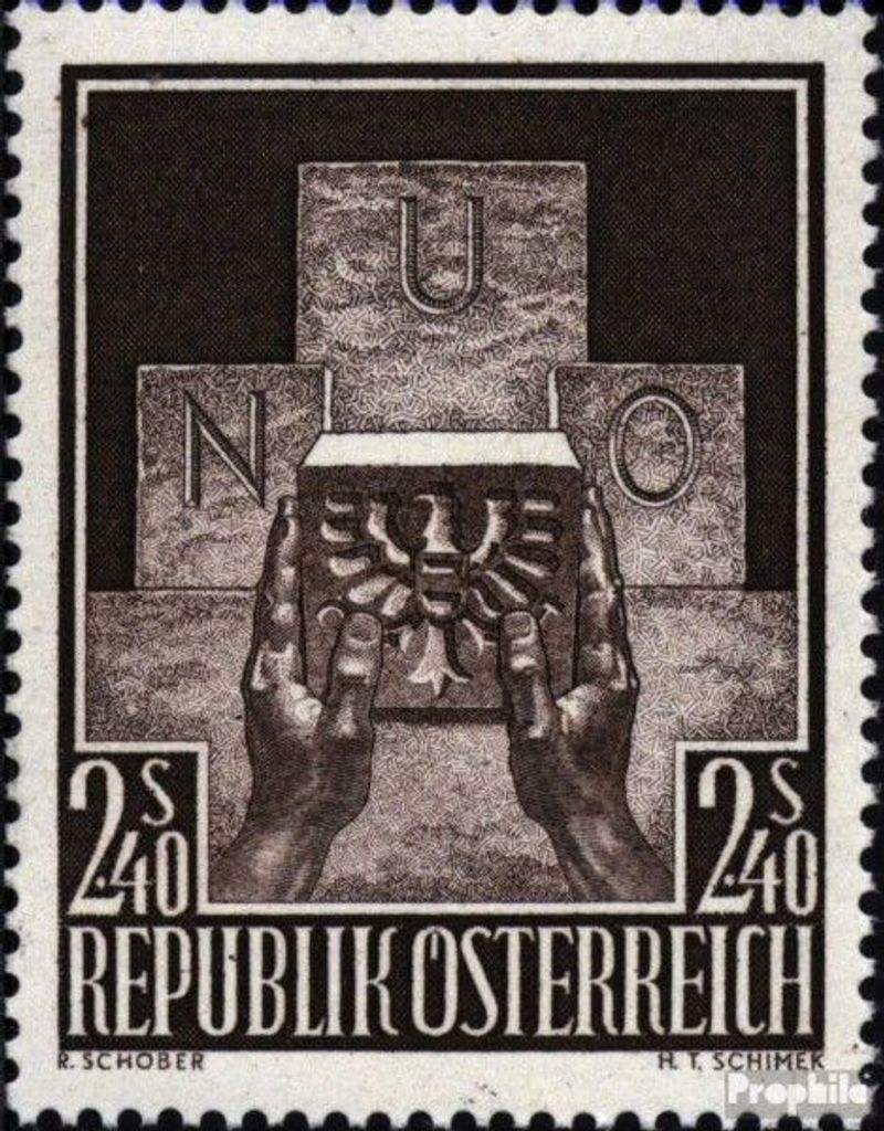 Briefmarken Österreich 1956 Mi 1025 (kompl.Ausg.) gestempelt UNO