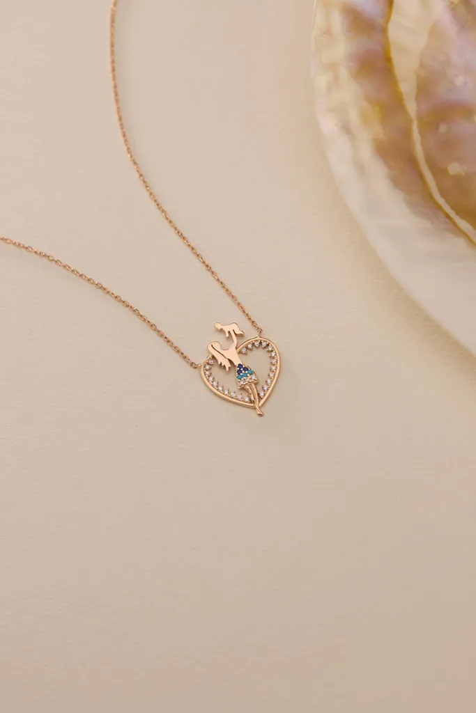 Collier papillon or et argent 925 - Bijou multicolore haute finition