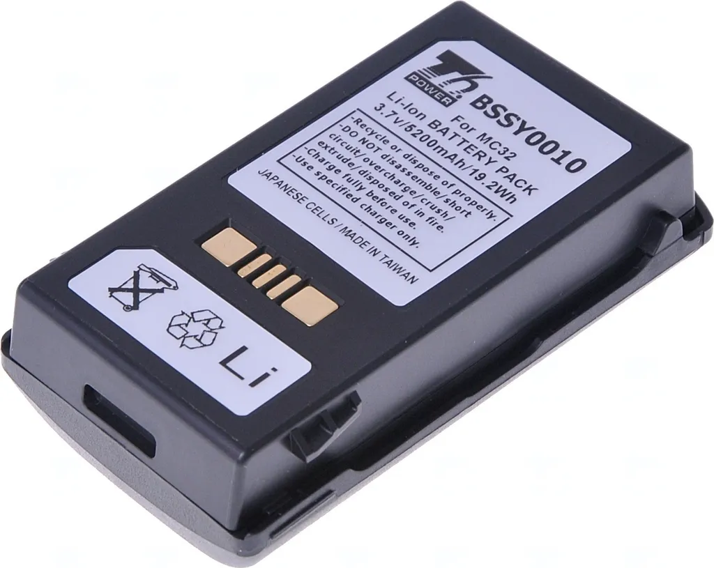 Batterie pour terminal Zebra MC32N0-R, bloc Li-Ion de 5200 mAh