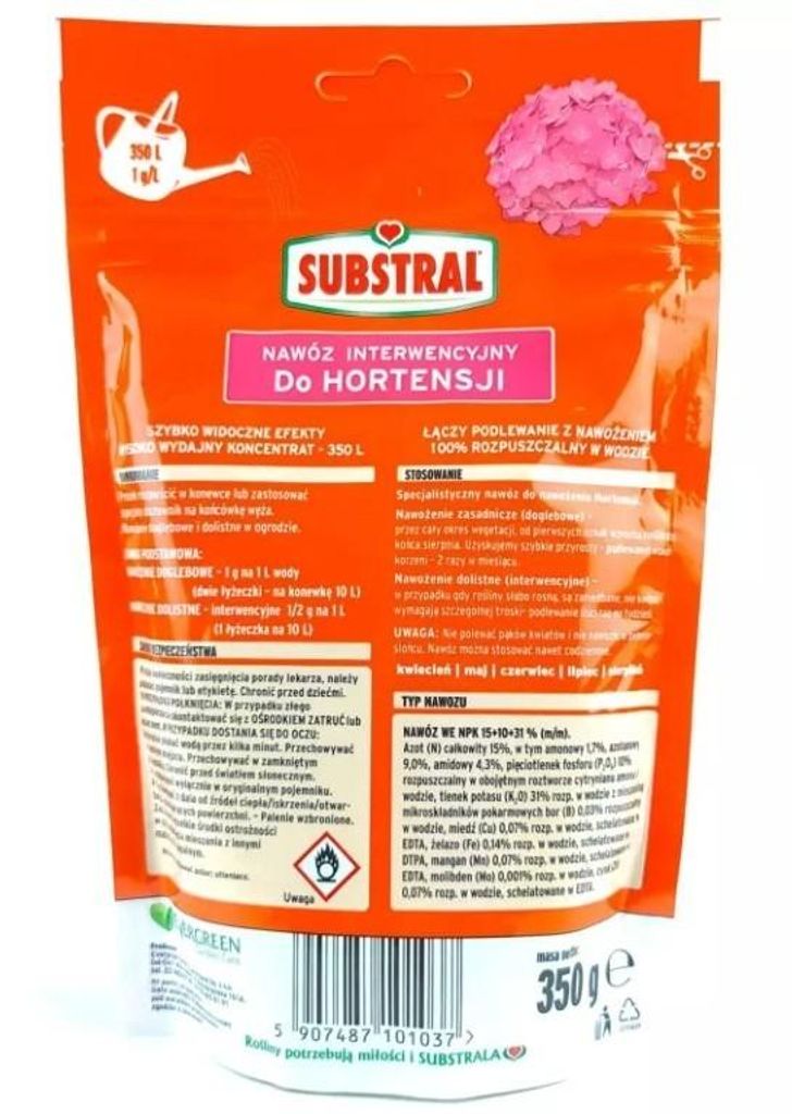 Nawóz do hortensji 350 g SUBSTRAL Zdjęcie produktu 