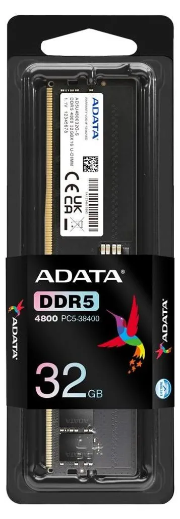 Barrette de RAM DDR5 32Go ADATA 4800MHz pour PC de Bureau Performant