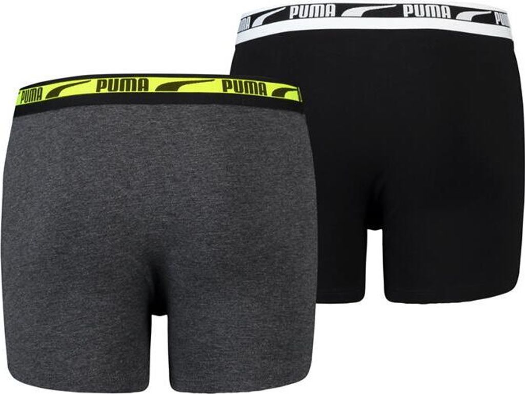 PUMA Jungen Kinder Boxershorts Unterhosen 2er Pack Black Combo NEU