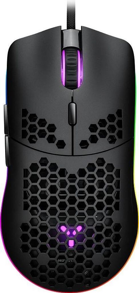 ISY IGM-4000 Ultraleichte RGB-Kabelmaus Schwarz Produktbild 