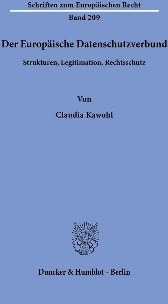 Kawohl, C: Europäische Datenschutzverbund.