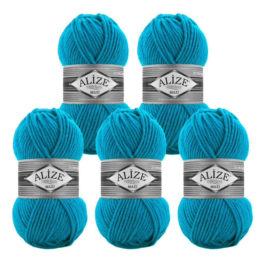 500g Strickgarn Strickwolle Alize Superlana Maxi 25% Wolle, Farbwahl