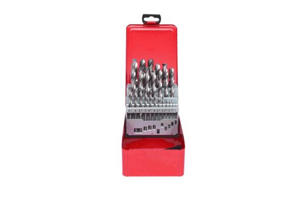 KS Tools 330.2613, Bohrer, Bohrerbit-Set, Drehung der rechten Hand, Metall, Kunststoff, Holz, 118°, Bodenschnellarbeitsstahl (HSS-G)