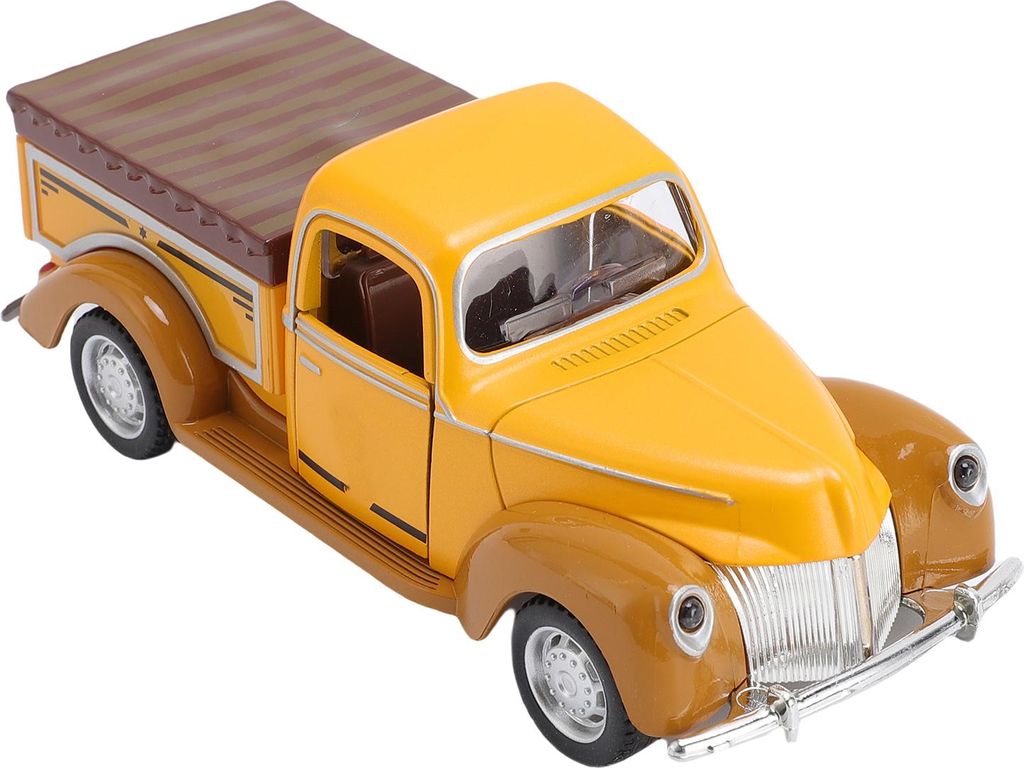 1:32 Skala Legierung Pickup Truck Modell Auto sorgfältige Vintage Classic Truck Figur Spielzeug für Home Kids Collection Dekoration Gelb