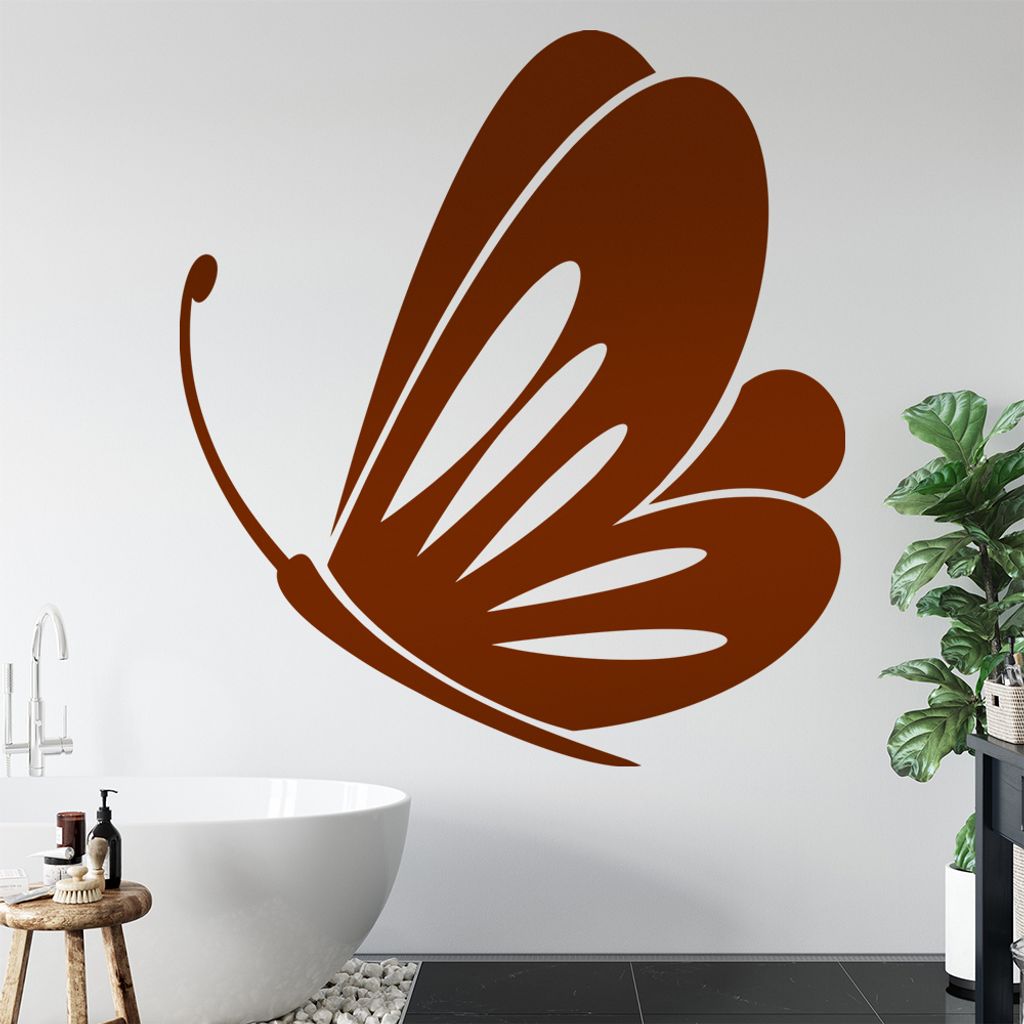 Kiwistar Schmetterling Nr. 1 Wandtattoo in 6 Größen - Wandaufkleber Wall Sticker - Dekoration, Küche, Wohnzimmer, Schlafzimmer, Badezimmer