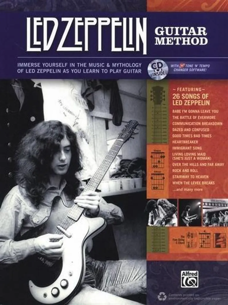 Led Zeppelin Guitar Method : Apprenez les Riffs avec Partitions et CD