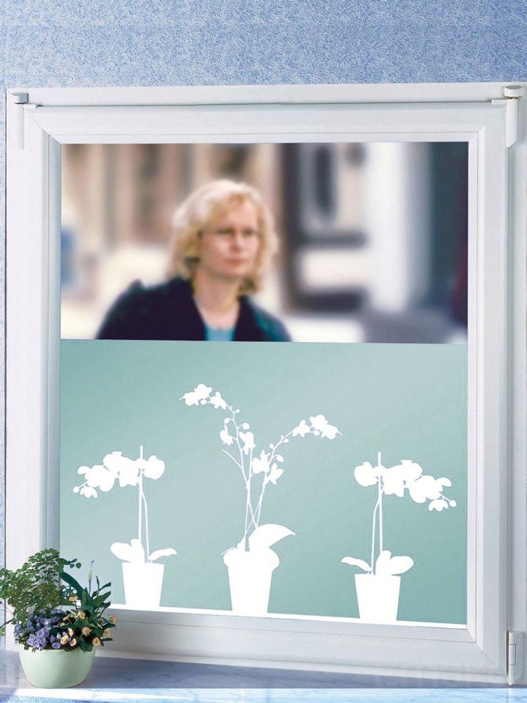 statisch Fenster Sichtschutzfolie Milchglas Katze casa.pro 67,5 cm x 3 m 
