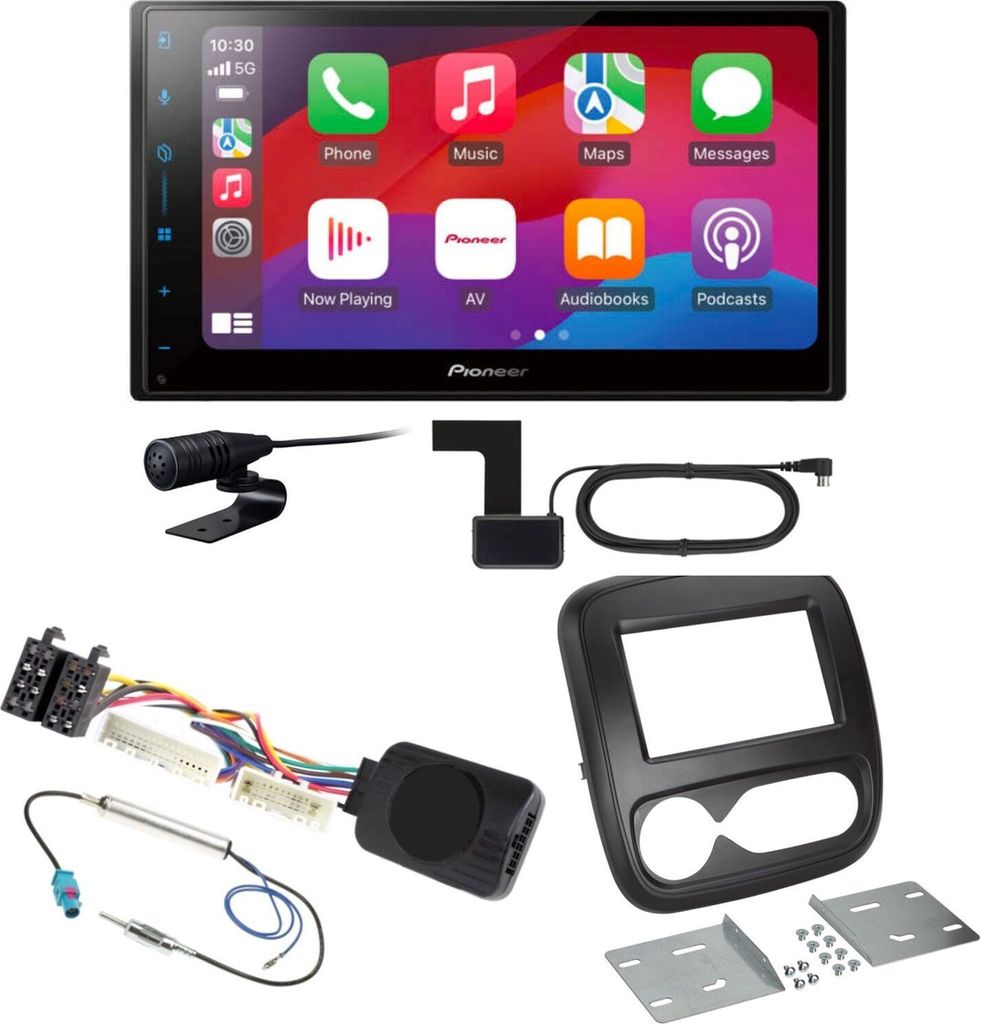 Pioneer SPH-DA77DAB CarPlay Android Auto DAB+ Einbauset für Opel Vivaro B