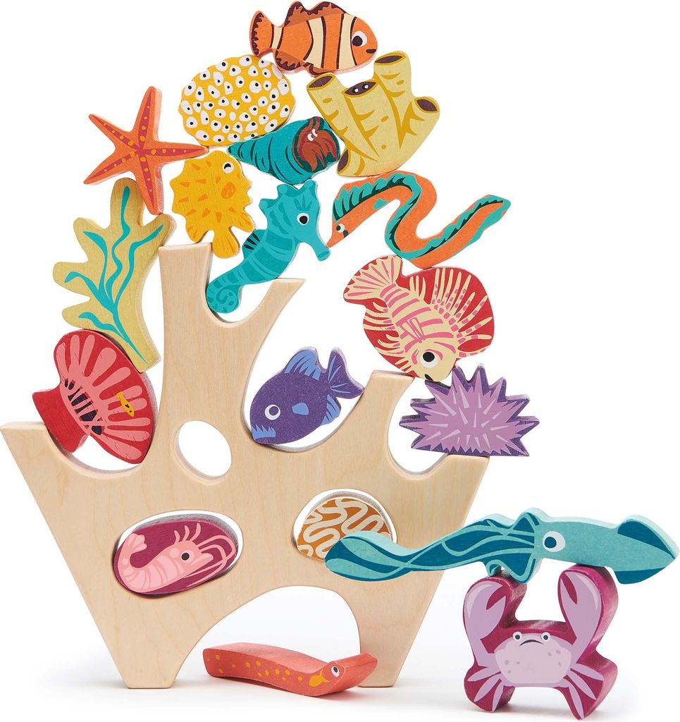 Tender Leaf Toys Stapelspiel Korallenriff (Kinderspielzeug, aus Holz) 7508410