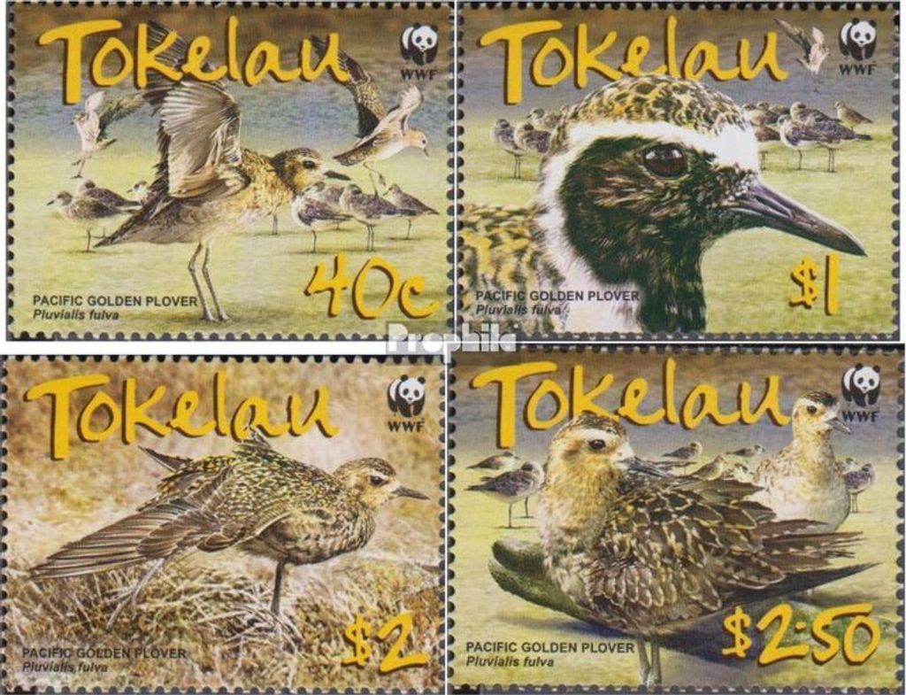 Briefmarken Tokelau 2007 Mi 368-371 (kompl.Ausg.) postfrisch Pazifik Goldregenpfeifer