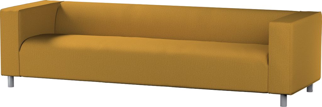 Dekoria Bezug für Klippan 4-Sitzer Sofa, senfgelb, Bezug für Klippan 4-Sitzer