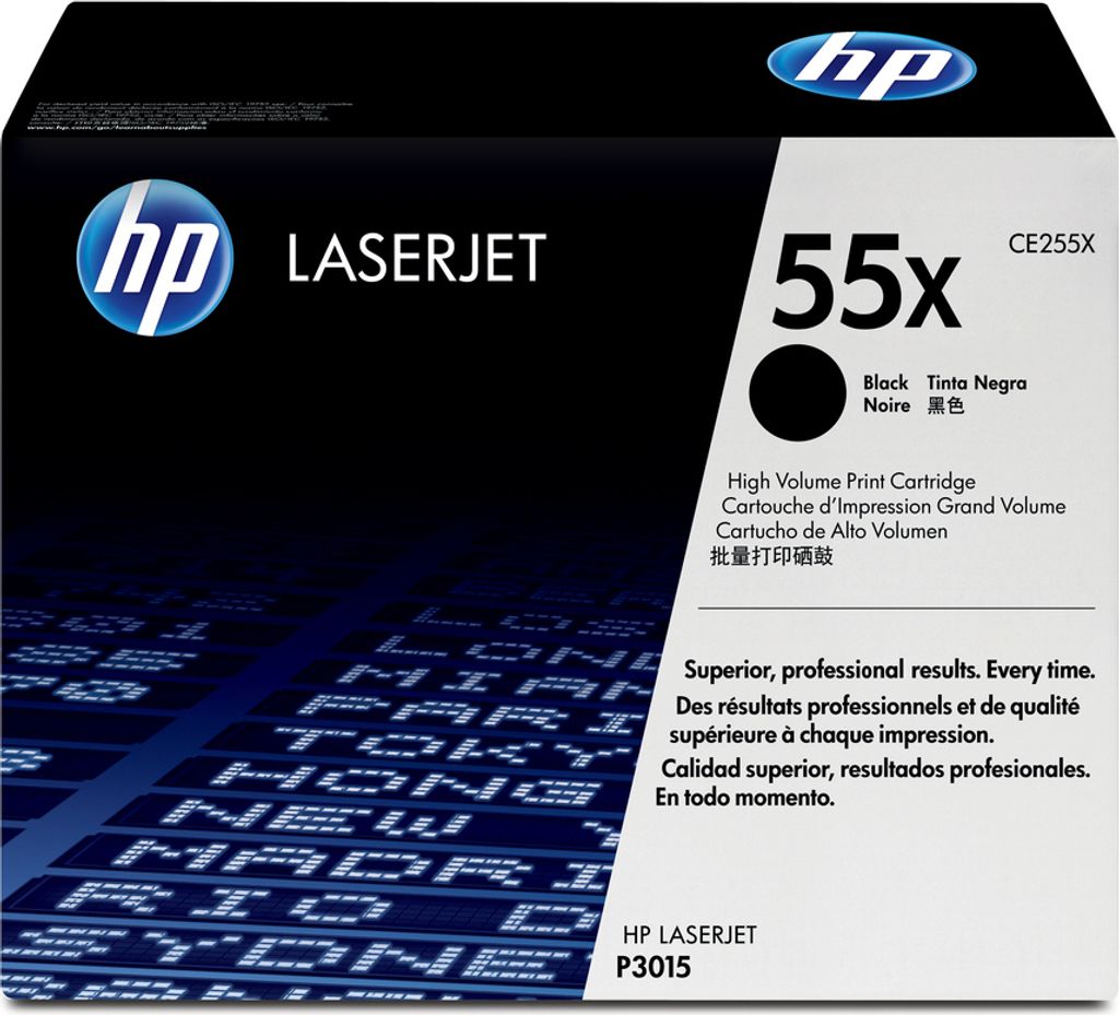 TON HP # 55X CE255XC black Contract-Toner - Hohe Kapazität