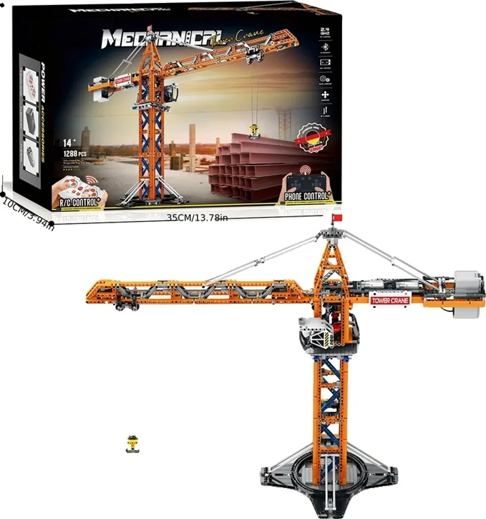 Maquette grue à tour télécommandée pour animer votre chantier miniature