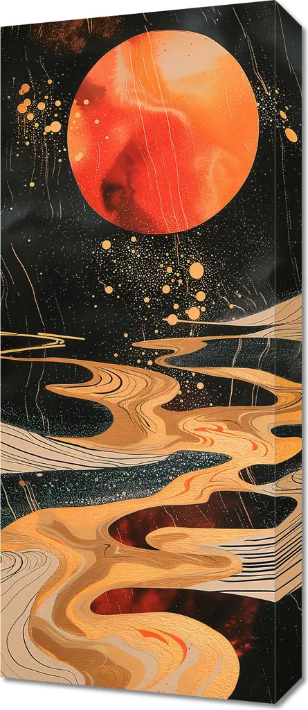 Quadro Danza Planetaria 30x70 cm | L'Idea Regalo Perfetta