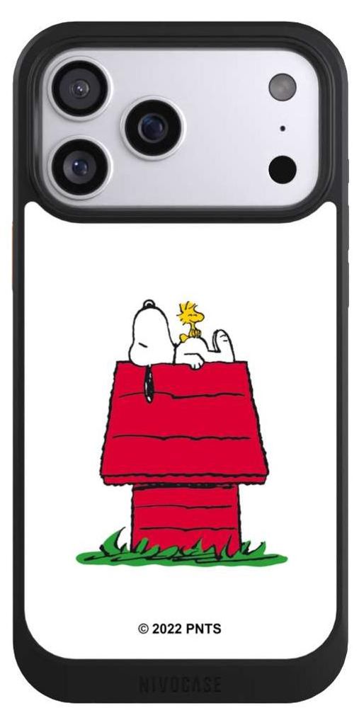 NIVOCASE Hülle für Apple iPhone 17 Pro Max Handyhülle NIVOcore Case Schwarz Offizielles Lizenzprodukt Peanuts Snoopy