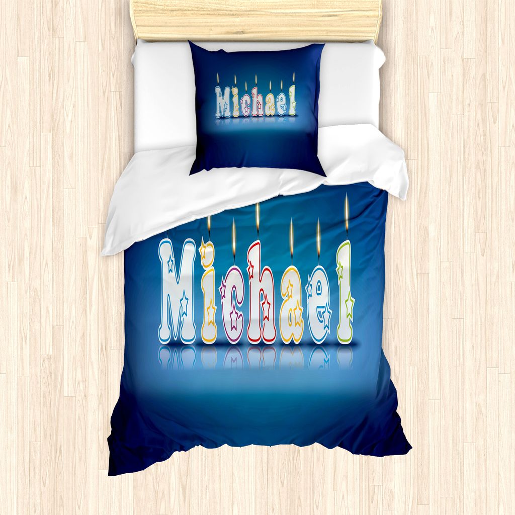 ABAKUHAUS Michael Bettbezug Set für Einzelbetten, Jungen-Geburtstags-Party, Milbensicher Allergiker geeignet mit Kissenbezug, 135 cm x 200 cm - 80...