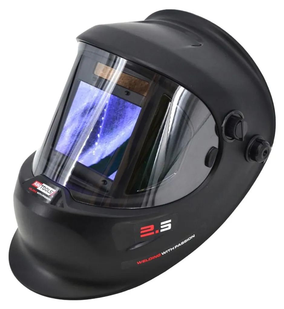 Casque de soudage AW Tools AW3297 noir et bleu réglable taille unique
