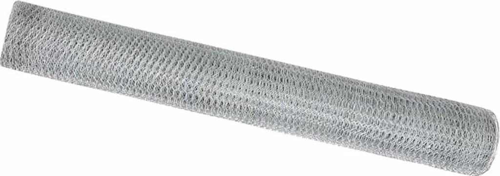 vidaXL Clôture hexagonale argent 1 x 100 m en acier galvanisé robuste