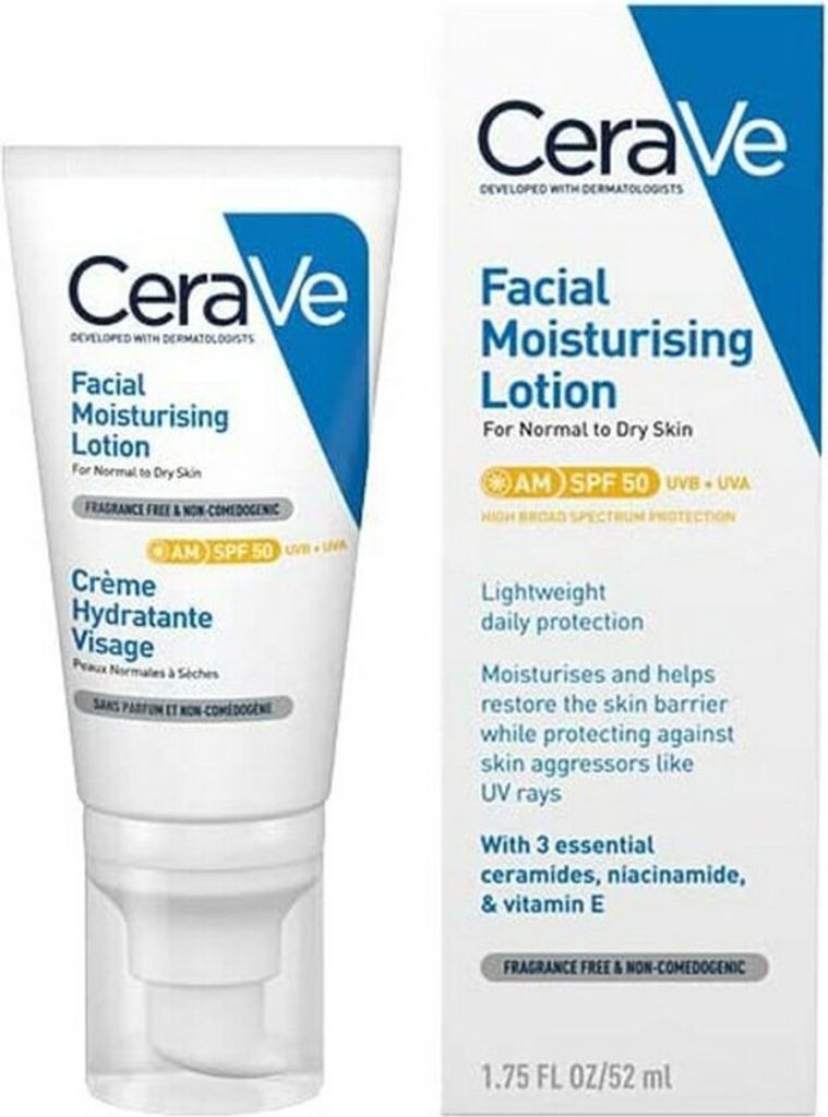 Feuchtigkeitsspendende Gesichtslotion CeraVe SPF 50 (52ml) Produktbild 7