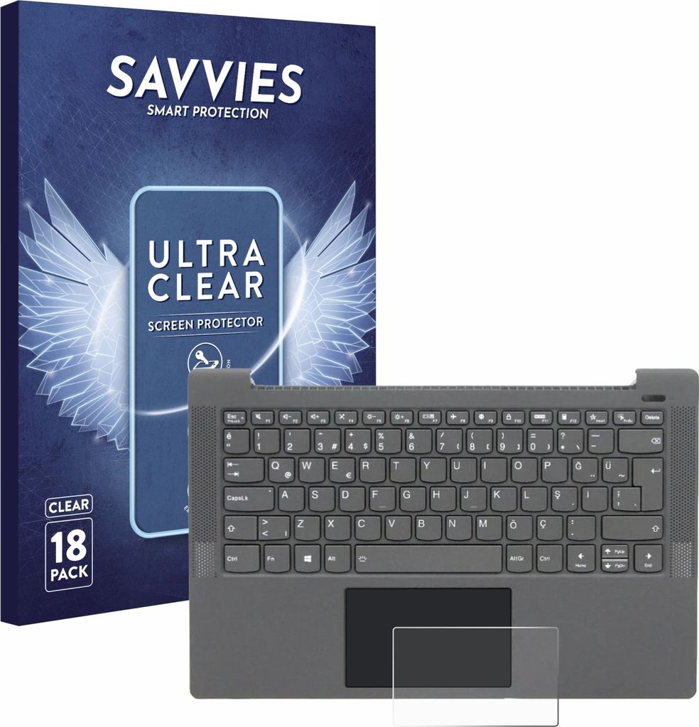 18x Für Lenovo IdeaPad 5 14ALC05 Touchpad Schutzfolie Savvies Displayschutz Display Schutz Folie Klar Transparent
